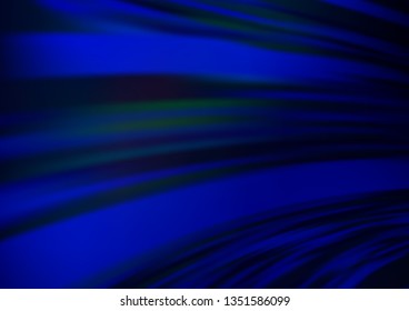 Dark BLUE vector blurred bright pattern. Creative illustration in halftone style with gradient. The elegant pattern for brand book.