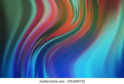 Dark BLUE vector blurred bright pattern. Abstract colorful illustration with gradient. New style design for your brand book.