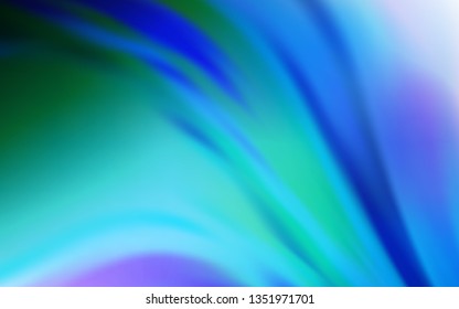 Dark BLUE vector blurred bright pattern. Colorful illustration in abstract style with gradient. New style design for your brand book.