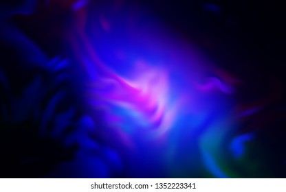 Dark BLUE vector blurred bright template. Colorful illustration in abstract style with gradient. New style design for your brand book.