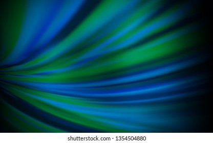 Dark BLUE vector blurred bright template. New colored illustration in blur style with gradient. New style design for your brand book.