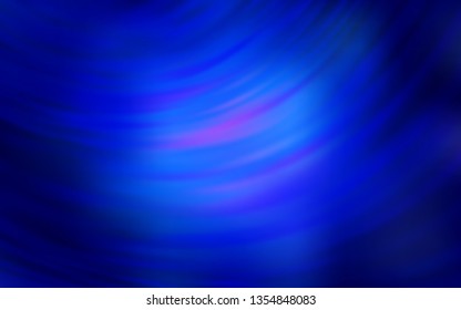 Dark BLUE vector blurred bright template. Glitter abstract illustration with gradient design. Elegant background for a brand book.