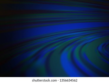 Dark BLUE vector blurred bright background. A completely new color illustration in a bokeh style. The blurred design can be used for your web site.