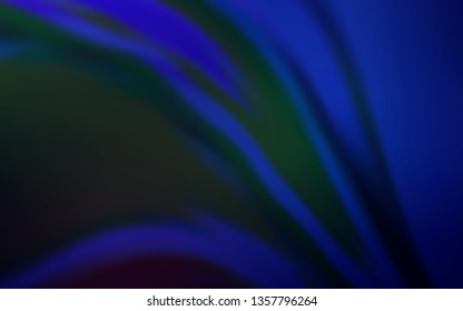 Dark BLUE vector blurred bright pattern. Colorful illustration in abstract style with gradient. New style for your business design.