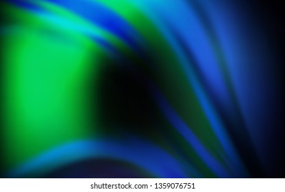 Dark BLUE vector blurred bright template. Colorful illustration in abstract style with gradient. Elegant background for a brand book.