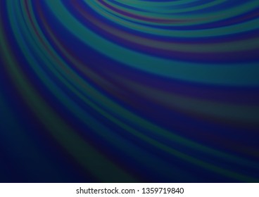 Dark BLUE vector blurred bright template. Colorful abstract illustration with gradient. The template can be used for your brand book.