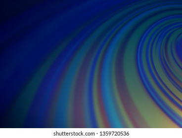 Dark BLUE vector blurred bright template. Colorful abstract illustration with gradient. A completely new template for your design.