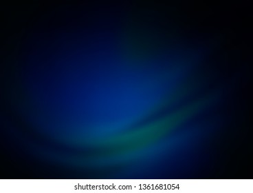 Dark BLUE vector blurred bright background. Glitter abstract illustration with an elegant design. The blurred design can be used for your web site.