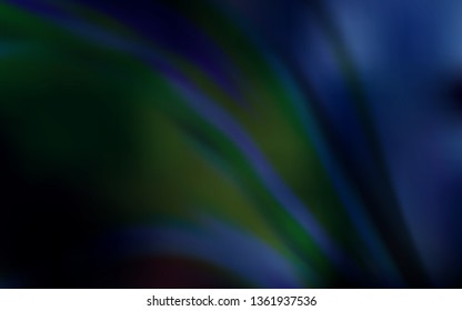 Dark BLUE vector blurred bright texture. Colorful abstract illustration with gradient. Background for a cell phone.