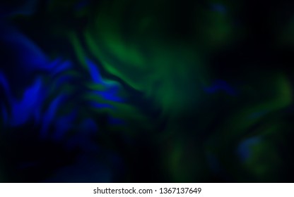 Dark BLUE vector blurred bright texture. Colorful illustration in abstract style with gradient. Smart design for your work.