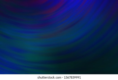 Dark BLUE vector blurred bright template. An elegant bright illustration with gradient. Background for designs.
