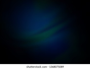 Dark BLUE vector blurred bright template. A completely new color illustration in a bokeh style. A new texture for your design.