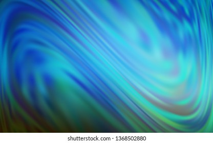 Dark BLUE vector blurred bright pattern. Colorful illustration in abstract style with gradient. New style design for your brand book.