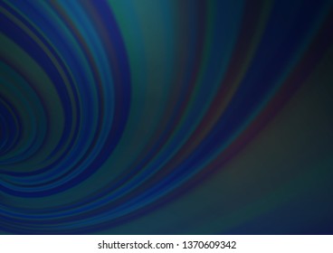 Dark BLUE vector blurred bright template. A vague abstract illustration with gradient. A completely new template for your design.