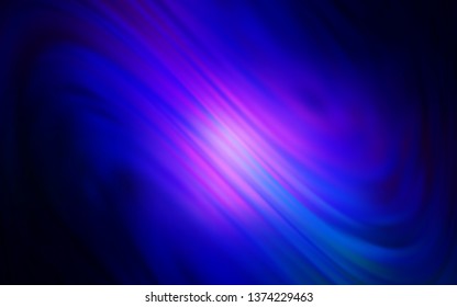 Dark BLUE vector blurred bright template. New colored illustration in blur style with gradient. Background for designs.