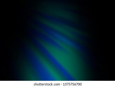 Dark BLUE vector blurred bright template. Colorful illustration in abstract style with gradient. The background for your creative designs.