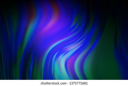 Dark BLUE vector blurred bright pattern. New colored illustration in blur style with gradient. New style for your business design.