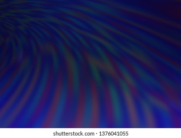 Dark BLUE vector blurred bright background. Glitter abstract illustration with an elegant design. Brand new style for your business design.