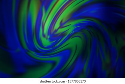 Dark BLUE vector blurred bright pattern. Modern abstract illustration with gradient. Elegant background for a brand book.