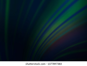 Dark BLUE vector blurred bright pattern. Creative illustration in halftone style with gradient. The blurred design can be used for your web site.