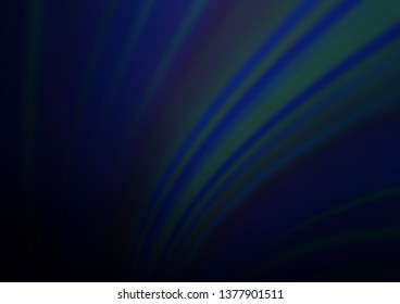 Dark BLUE vector blurred bright pattern. Creative illustration in halftone style with gradient. A completely new design for your business.
