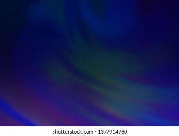 Dark BLUE vector blurred bright pattern. An elegant bright illustration with gradient. The template can be used for your brand book.