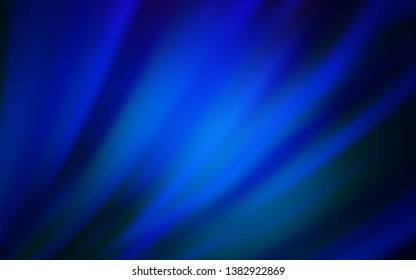 Dark BLUE vector blurred bright texture. Colorful illustration in abstract style with gradient. New style design for your brand book.