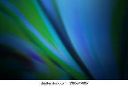 Dark BLUE vector blurred bright template. Colorful abstract illustration with gradient. New style for your business design.