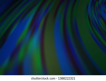 Dark BLUE vector blurred bright template. Creative illustration in halftone style with gradient. The template for backgrounds of cell phones.