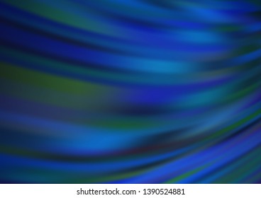 Dark BLUE vector blurred bright background. A vague abstract illustration with gradient. The background for your creative designs.