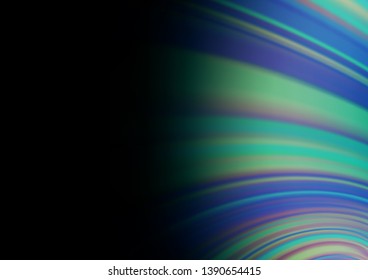 Dark BLUE vector blurred bright background. A vague abstract illustration with gradient. The elegant pattern for brand book.