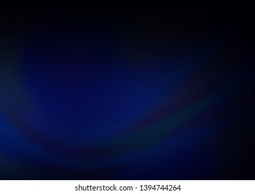 Dark BLUE vector blurred bright template. Colorful abstract illustration with gradient. A completely new template for your design.