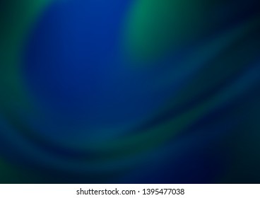 Dark BLUE vector blurred bright pattern. Colorful illustration in abstract style with gradient. The template can be used for your brand book.
