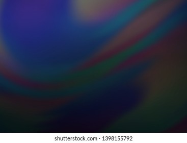Dark BLUE vector blurred bright pattern. Glitter abstract illustration with an elegant design. The blurred design can be used for your web site.