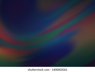 Dark BLUE vector blurred bright background. Glitter abstract illustration with an elegant design. Brand new style for your business design.