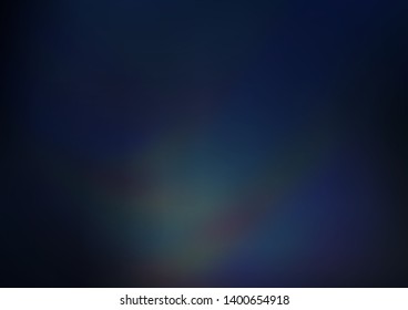 Dark BLUE vector blurred bright template. Colorful illustration in blurry style with gradient. A completely new template for your design.