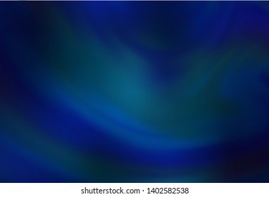 Dark BLUE vector blurred bright pattern. Abstract colorful illustration with gradient. Background for designs.