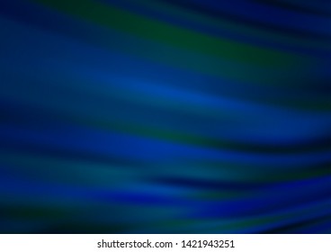Dark BLUE vector blurred bright template. Creative illustration in halftone style with gradient. The elegant pattern for brand book.