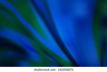 Dark BLUE vector blurred bright texture. Colorful abstract illustration with gradient. Elegant background for a brand book.