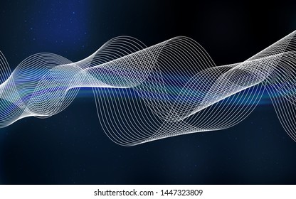 Dark BLUE vector blurred bright template. An elegant bright illustration with gradient. Smart design for your work.