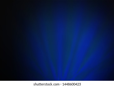 Dark BLUE vector blurred bright pattern. A vague abstract illustration with gradient. The template can be used for your brand book.