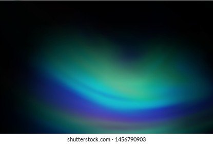 Dark BLUE vector blurred bright template. A completely new colored illustration in blur style. Background for designs.