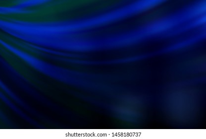 Dark BLUE vector blurred bright template. Creative illustration in halftone style with gradient. Background for designs.