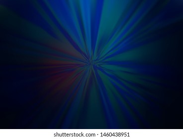 Dark BLUE vector blurred bright pattern. Glitter abstract illustration with an elegant design. A completely new template for your design.