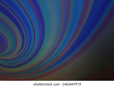 Dark BLUE vector blurred bright template. A vague abstract illustration with gradient. The blurred design can be used for your web site.