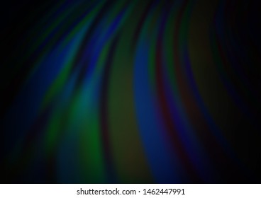 Dark BLUE vector blurred bright background. A vague abstract illustration with gradient. A completely new template for your design.