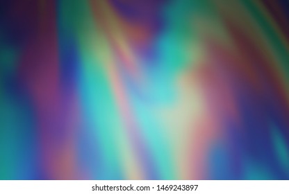 Dark BLUE vector blurred bright template. Creative illustration in halftone style with gradient. Background for designs.