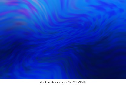 Dark BLUE vector blurred bright pattern. Colorful abstract illustration with gradient. New style design for your brand book.
