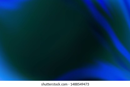 Dark BLUE vector blurred bright template. Colorful abstract illustration with gradient. Background for a cell phone.