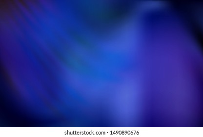 Dark BLUE vector blurred bright texture. Colorful illustration in abstract style with gradient. Background for designs.